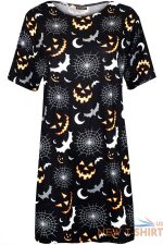 womens spooky cat ghost halloween ladies baggy lounge wear pj t shirt dress 5 1.jpg