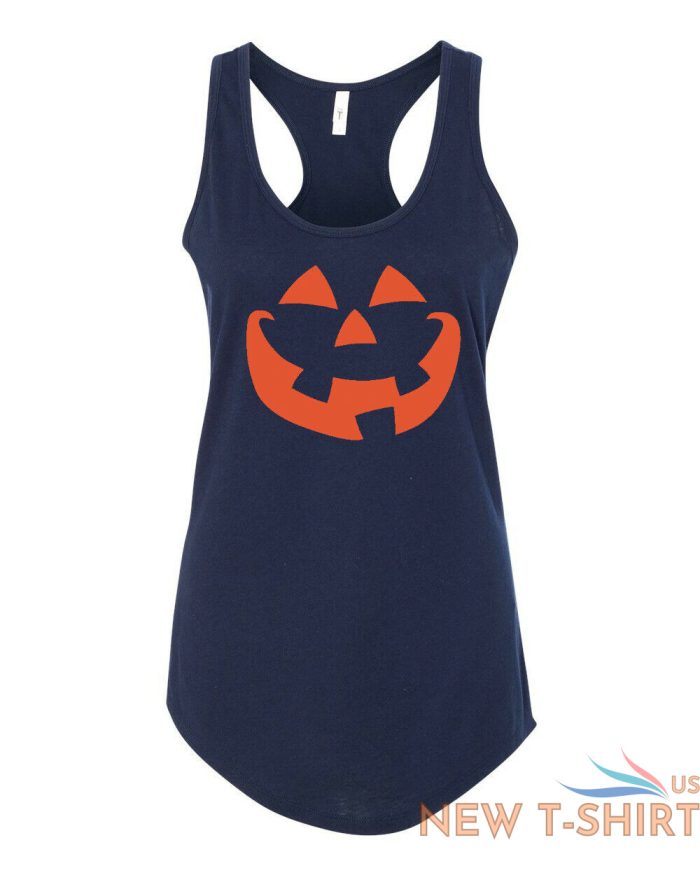 womens tank top pumpkin face t shirt halloween jack o lantern trick or treat tee 6.jpg