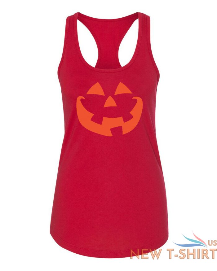 womens tank top pumpkin face t shirt halloween jack o lantern trick or treat tee 8.jpg