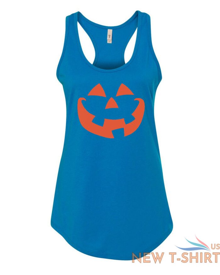 womens tank top pumpkin face t shirt halloween jack o lantern trick or treat tee 9.jpg