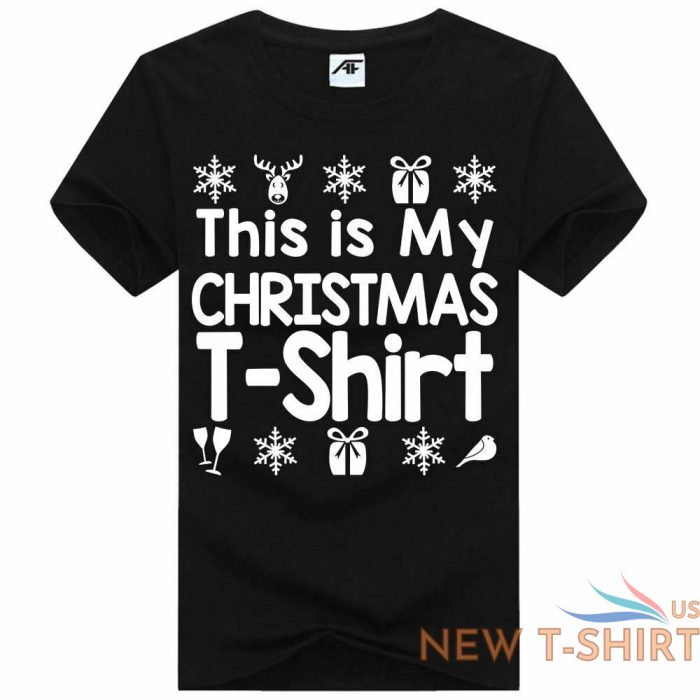 womens this is my christmas t shirt girls novelty crew neck shirt top tees 3.jpg