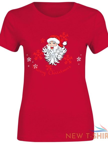 womens top happy santa merry christmas print crew neck party t shirt 0.jpg