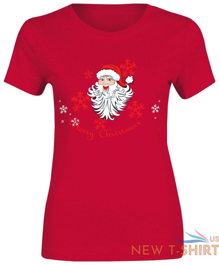 womens top happy santa merry christmas print crew neck party t shirt 0.jpg