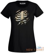 womens torn rib cage t shirt ladies girls halloween skeleton bones t shirt top 2.jpg