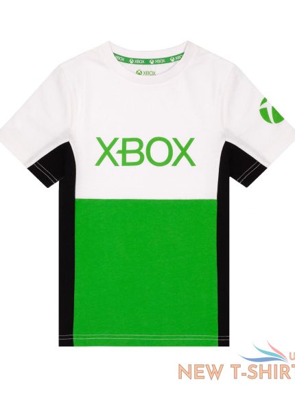 xbox t shirt boys kids black green game console logo clothing top 0.jpg