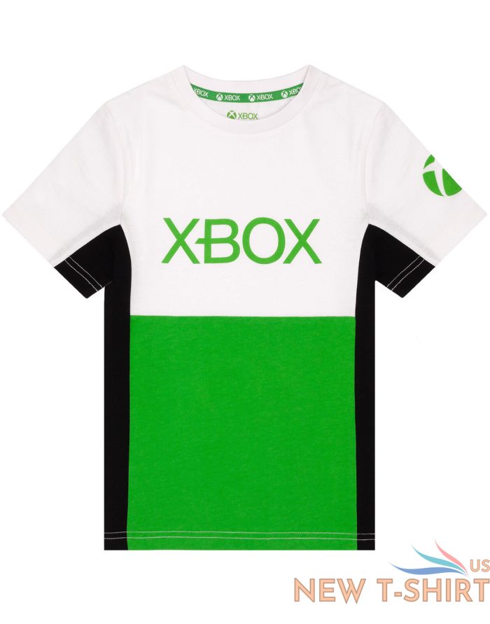 xbox t shirt boys kids black green game console logo clothing top 0.jpg