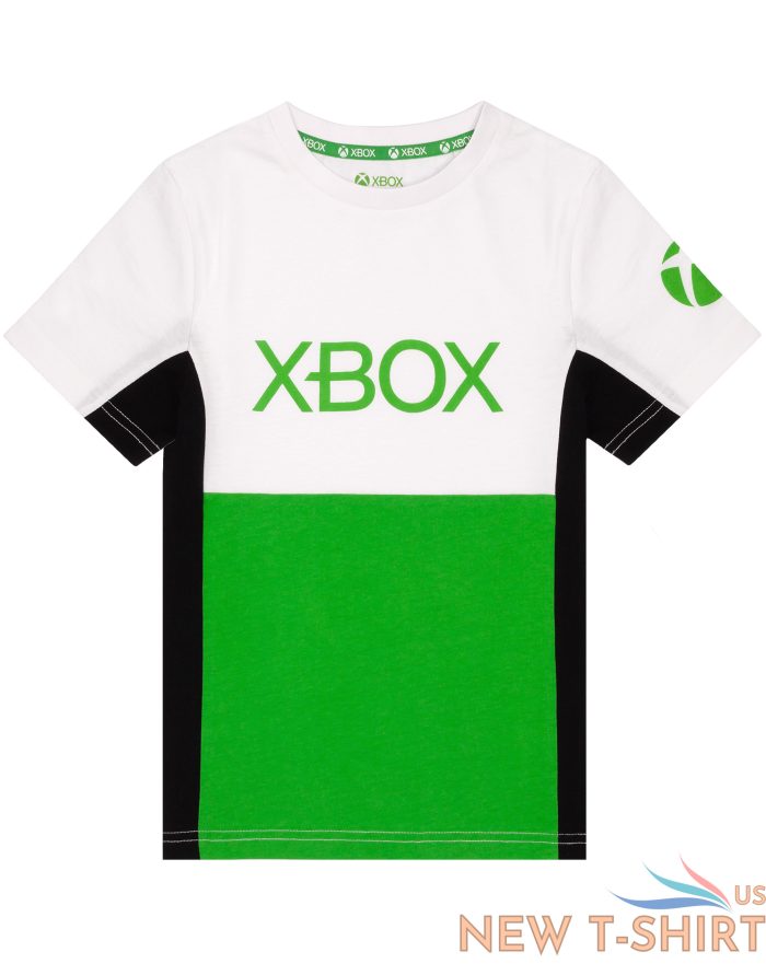 xbox t shirt boys kids black green game console logo clothing top 7.jpg