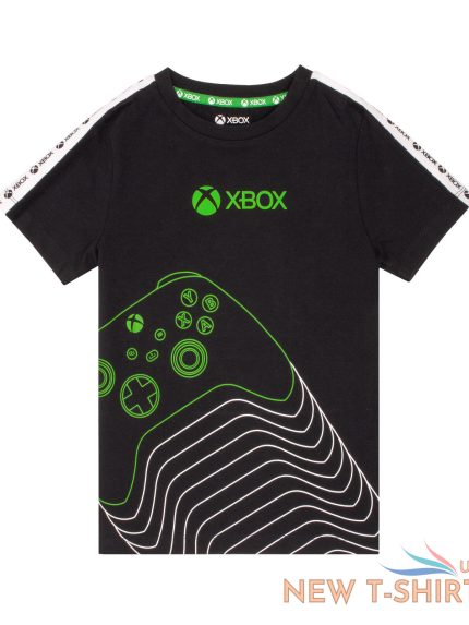xbox t shirt boys kids green black game controller logo clothing top 0.jpg