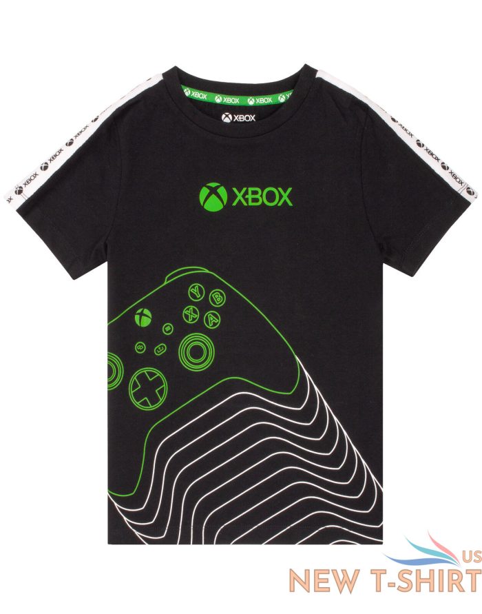 xbox t shirt boys kids green black game controller logo clothing top 0.jpg