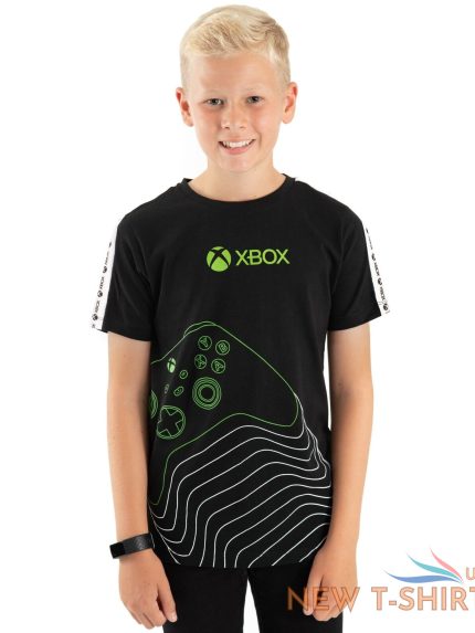 xbox t shirt boys kids green black game controller logo clothing top 1.jpg