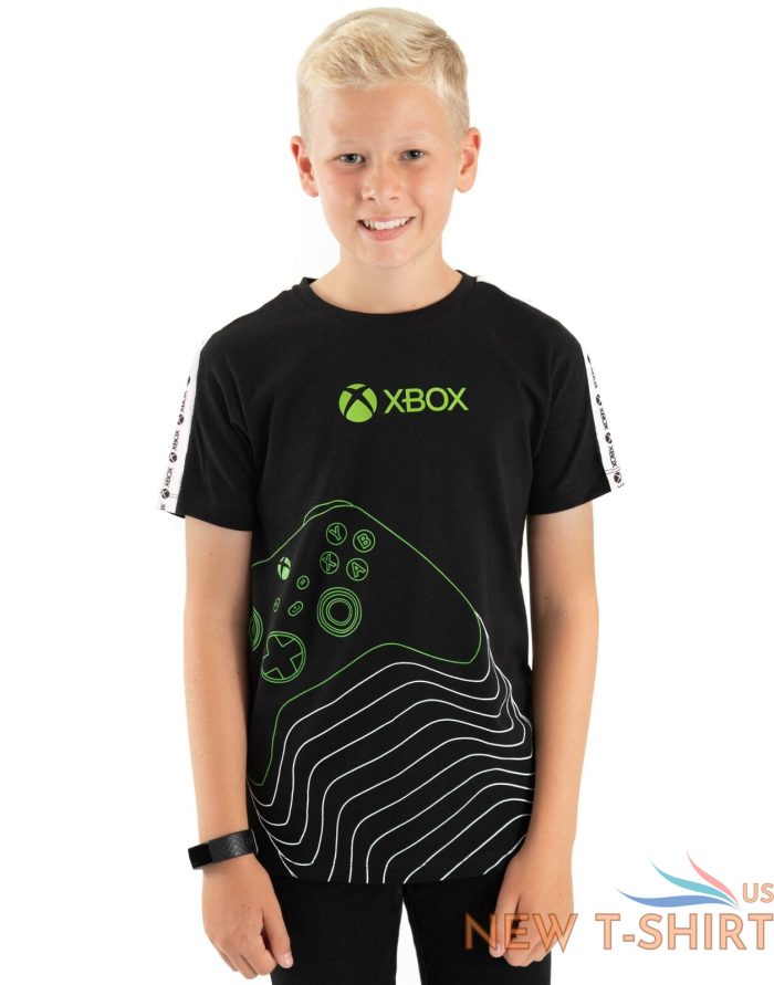 xbox t shirt boys kids green black game controller logo clothing top 1.jpg