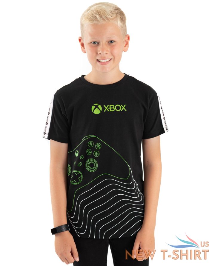 xbox t shirt boys kids green black game controller logo clothing top 8.jpg