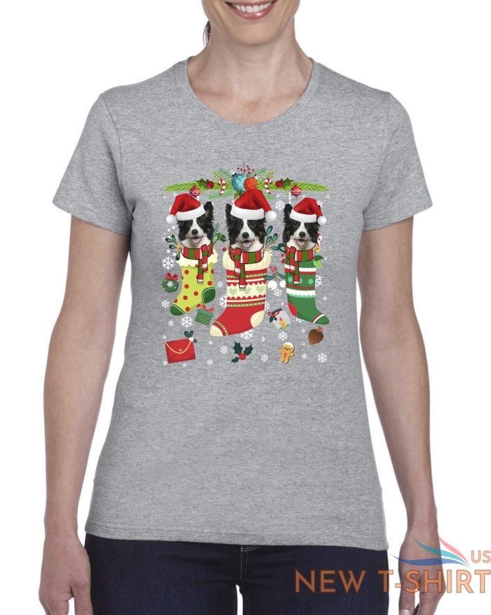 xmas tshirt border collie dog xmas shirt christmas t shirt xmas t shirt stcking 3.jpg