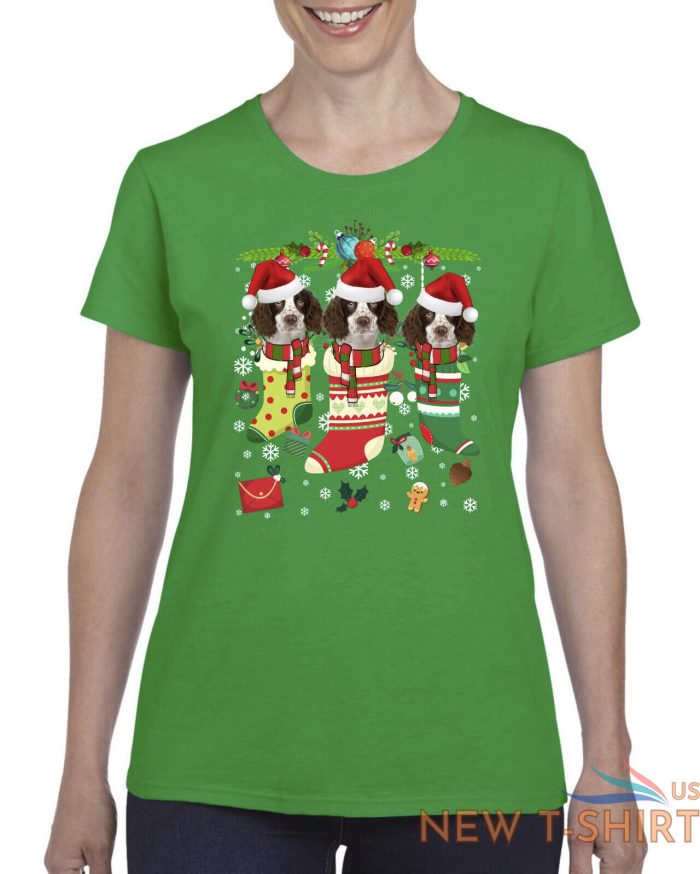 xmas tshirt english springer spaniel xmas shirt christmas t shirt xmas t shirt 3.jpg