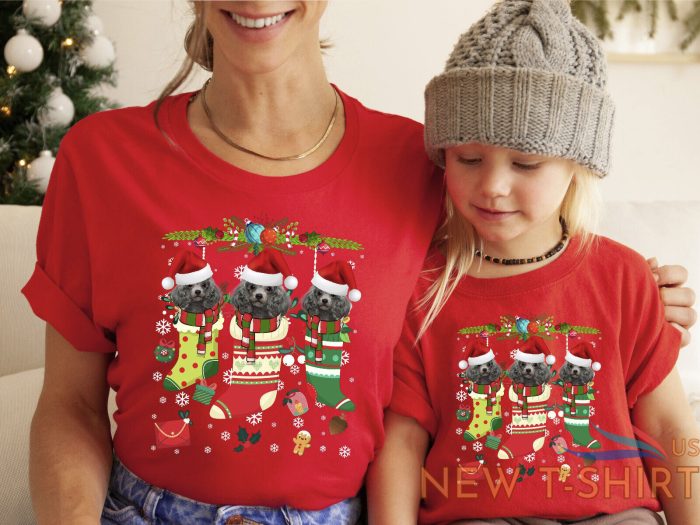 xmas tshirt poodle dog xmas shirt christmas t shirt xmas t shirt stocking filler 0.jpg