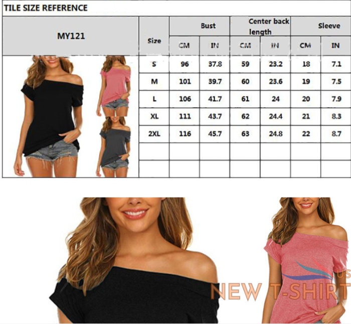 amazon wish cross border trade women sexy off the shoulder t shirt new casual 4.png