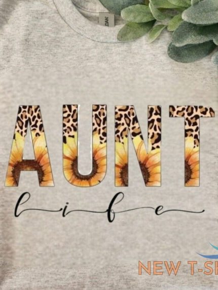 aunt life shirt sunflower cheetah print popular trending cute auntie 0.jpg