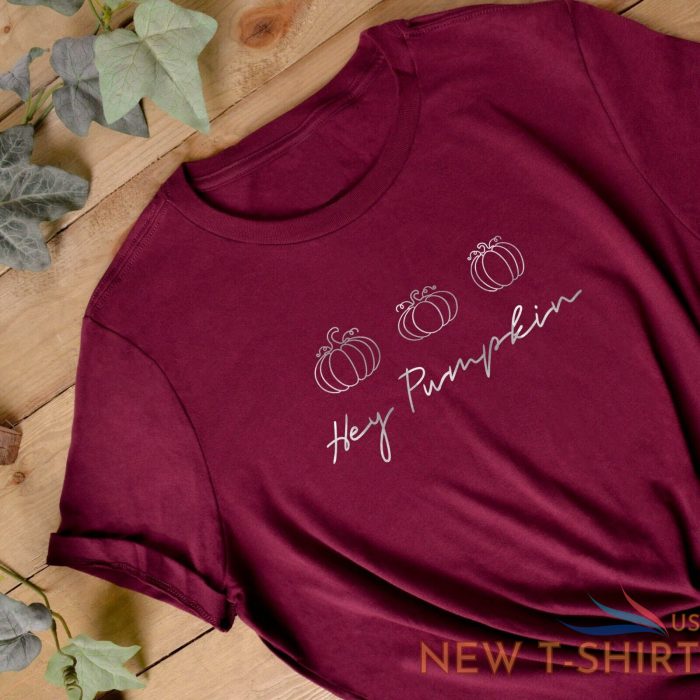 autumn clothing ladies t shirt hey pumpkin trending autumn top halloween 2.jpg