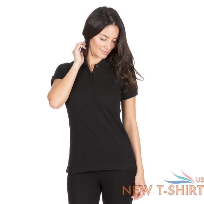 b c ladies fair trade polo neck shirt organic jersey cotton pique t shirt top 1.jpg