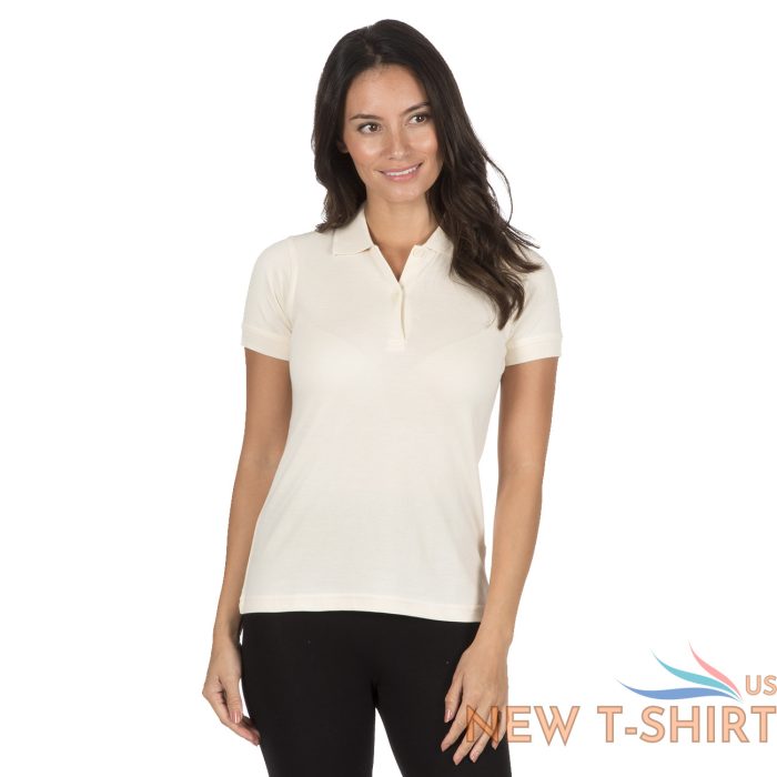 b c ladies fair trade polo neck shirt organic jersey cotton pique t shirt top 3.jpg