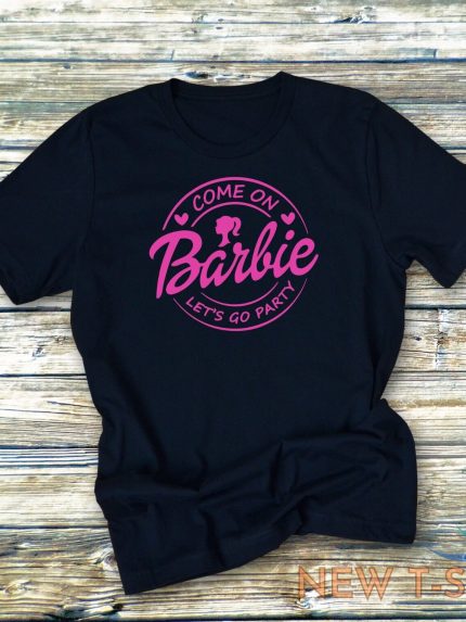 barbie t shirt black top tee trending women rose gold pink white unisex xs 4xl 0.jpg