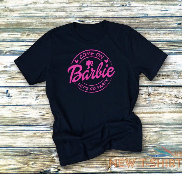 barbie t shirt black top tee trending women rose gold pink white unisex xs 4xl 5.jpg