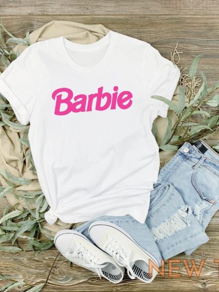 barbie t shirt white top tee trending women kids ken pink unisex xs 4xl 1y 14y 0.jpg