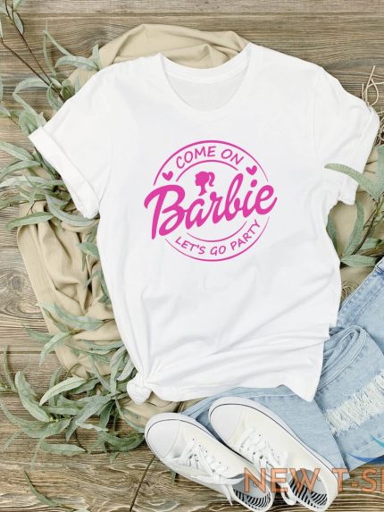 barbie t shirt white top tee trending women rose gold pink black unisex xs 4xl 0.jpg