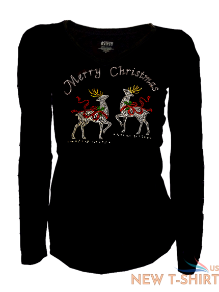 bling bling merry christmas with reindeer t shirt long sleeve s 4x 0.png