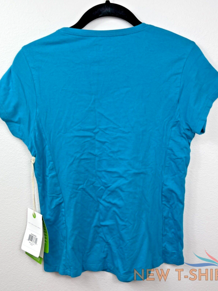cariloha bamboo athletic crew t shirt teal t shirt fair trade cert size s nwt 1.png