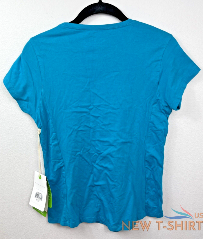 cariloha bamboo athletic crew t shirt teal t shirt fair trade cert size s nwt 1.png