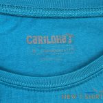 cariloha bamboo athletic crew t shirt teal t shirt fair trade cert size s nwt 2.jpg