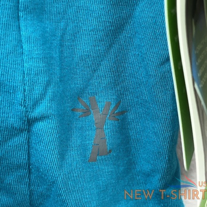 cariloha bamboo athletic crew t shirt teal t shirt fair trade cert size s nwt 3.jpg