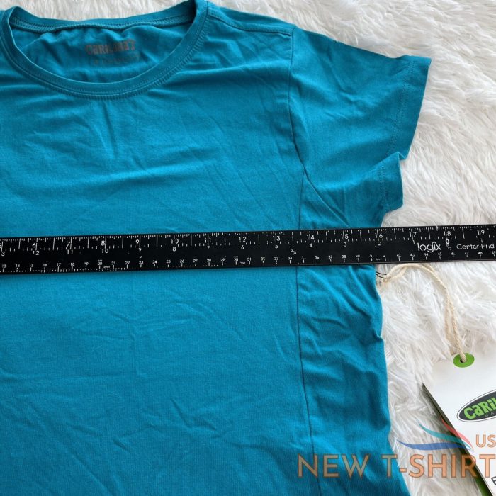 cariloha bamboo athletic crew t shirt teal t shirt fair trade cert size s nwt 9.jpg