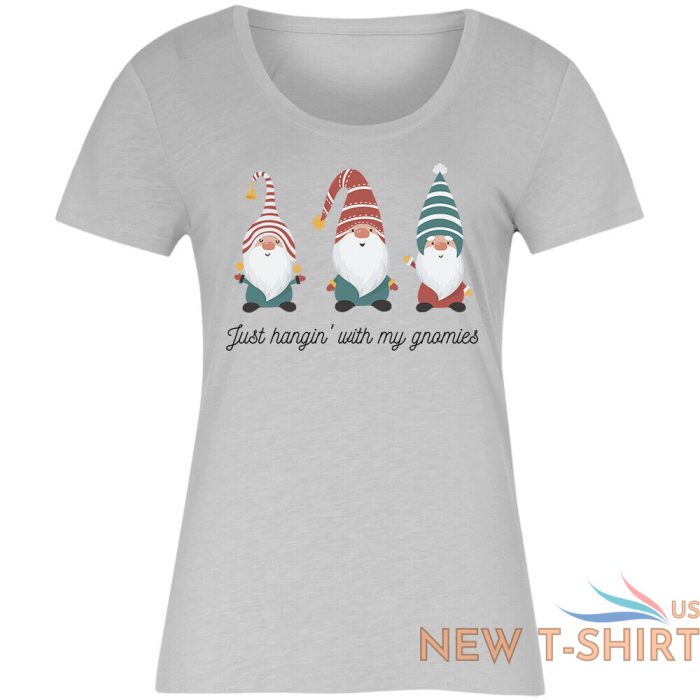 christmas t shirt hangin with my gnomies unisex cute xmas top novelty tee xms1 3.jpg