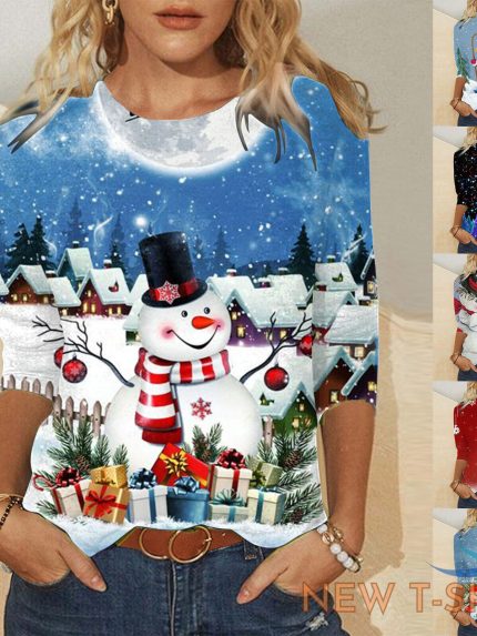 christmas t shirt womens merry and bright shirt print tree t shirt holiday 0.jpg