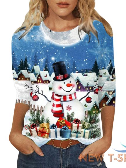 christmas t shirt womens merry and bright shirt print tree t shirt holiday 1.jpg