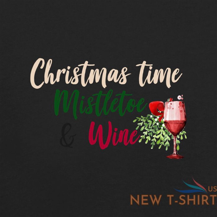 christmas time mistletoe and wine womens t shirt song cliff richard xmas 1 1.jpg