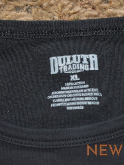 duluth trading co black short sleeve 100 cotton t shirt womens size x large xl 1.jpg