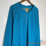 duluth trading co blue long sleeve waffle henley shirt plus size 2xl women s new 4.jpg