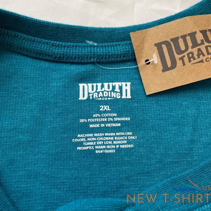 duluth trading co blue long sleeve waffle henley shirt plus size 2xl women s new 6.jpg