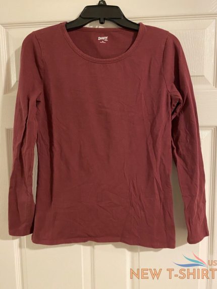 duluth trading co no yank long sleeve scoopneck women s t shirt size m color red 0.jpg