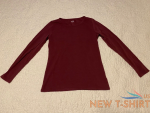 duluth trading co no yank long sleeve scoopneck women s t shirt size m color red 4.png