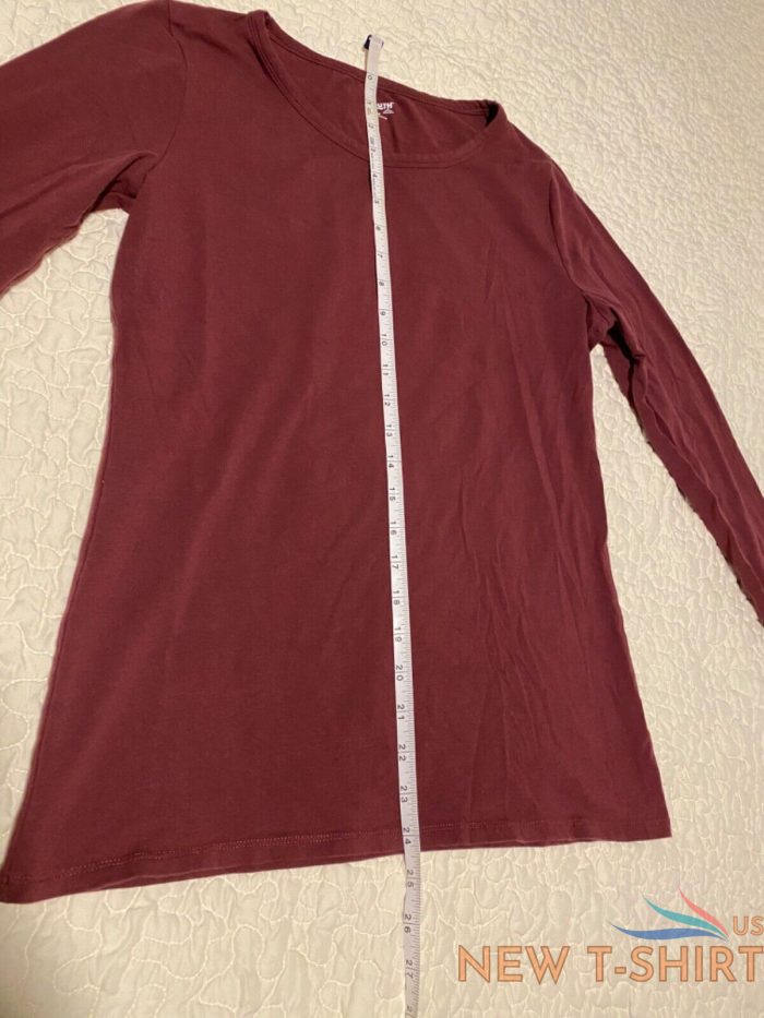 duluth trading co no yank long sleeve scoopneck women s t shirt size m color red 5.jpg