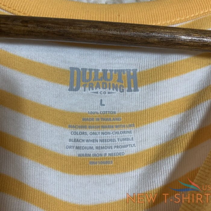 duluth trading co nwt orange white striped cree t shirt womens size large 4.jpg