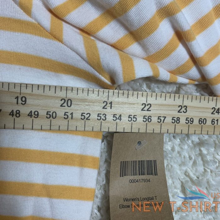 duluth trading co nwt orange white striped cree t shirt womens size large 5.jpg