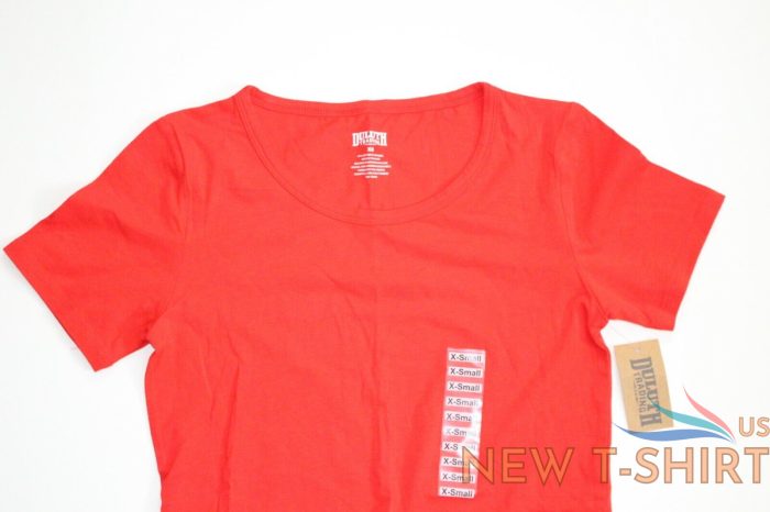 duluth trading co nwt womens short sleeve crew neck red t shirt size xs new 3.jpg