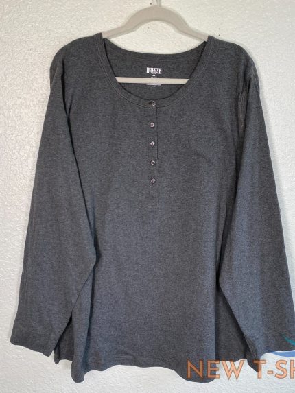 duluth trading co shirt womens 4x longtail t henley plus size top grey basic 4xl 0.jpg