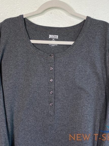duluth trading co shirt womens 4x longtail t henley plus size top grey basic 4xl 1.jpg