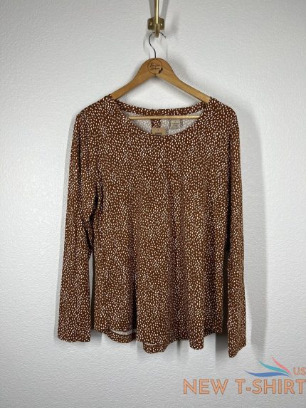 duluth trading co willow knit button back top size large l pima cotton 0.jpg